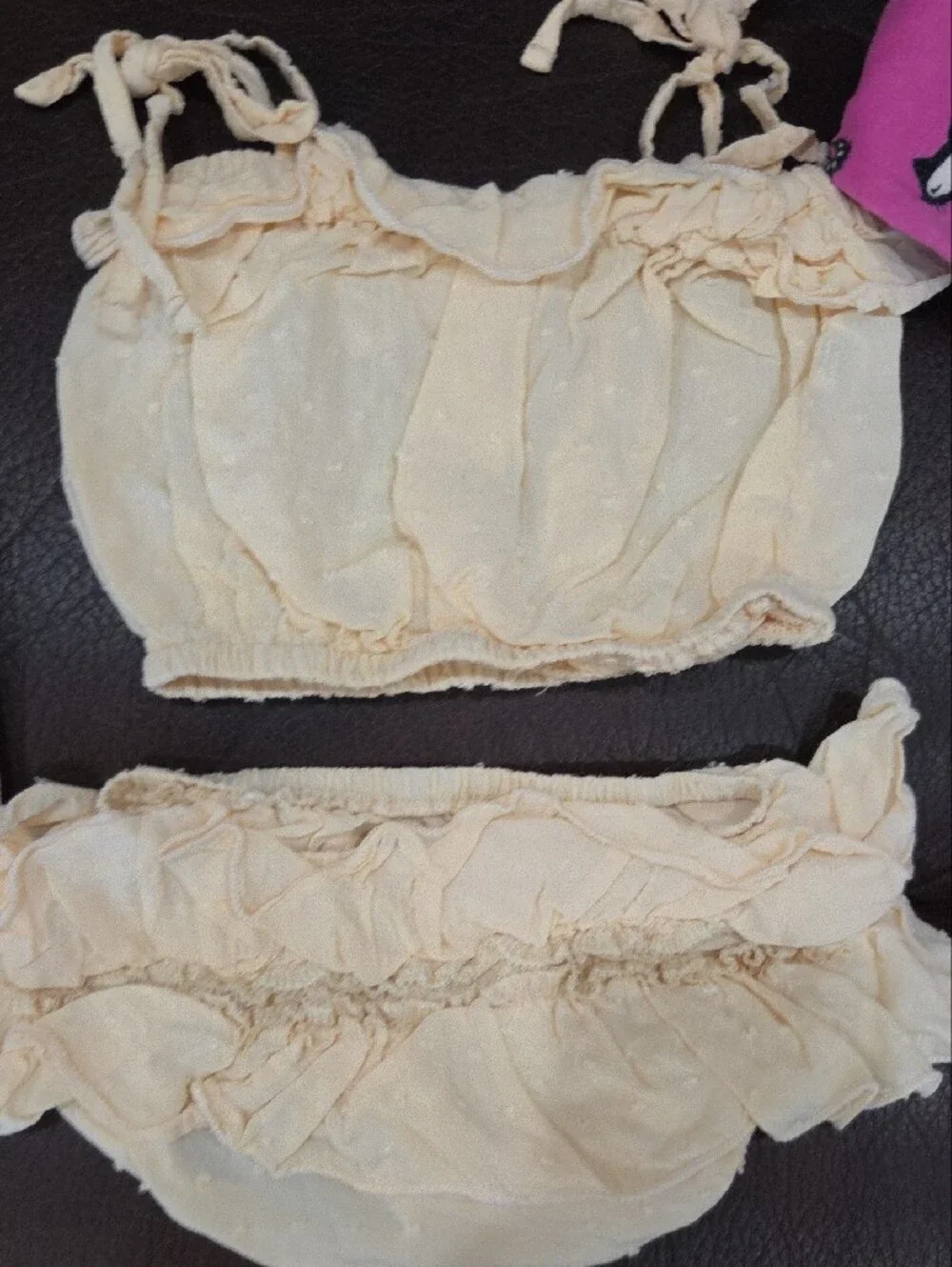 Carter's Top Gap Denim Shorts Cream Romper, Pink Baby Gap Pjs 18-24mts